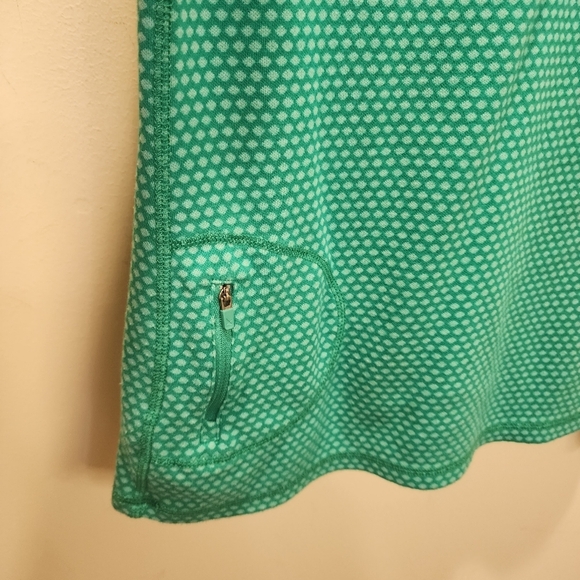 Eddie Bauer Green Polka Dot Athletic Pullover 1/4 zipper long Sleeves sh… - Picture 3 of 12